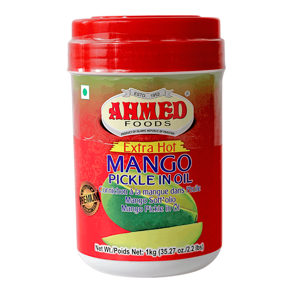 Ahmed - 1kg Mango Pickle in Oil (Extra Hot)