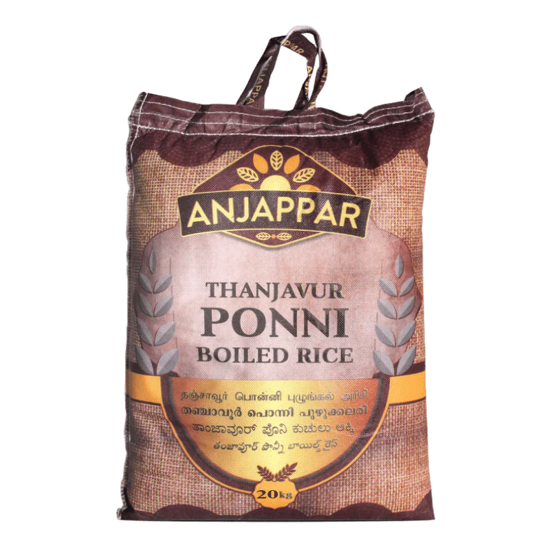 Anjappar - 20kg Thanjavur Ponni Reis vorgekocht