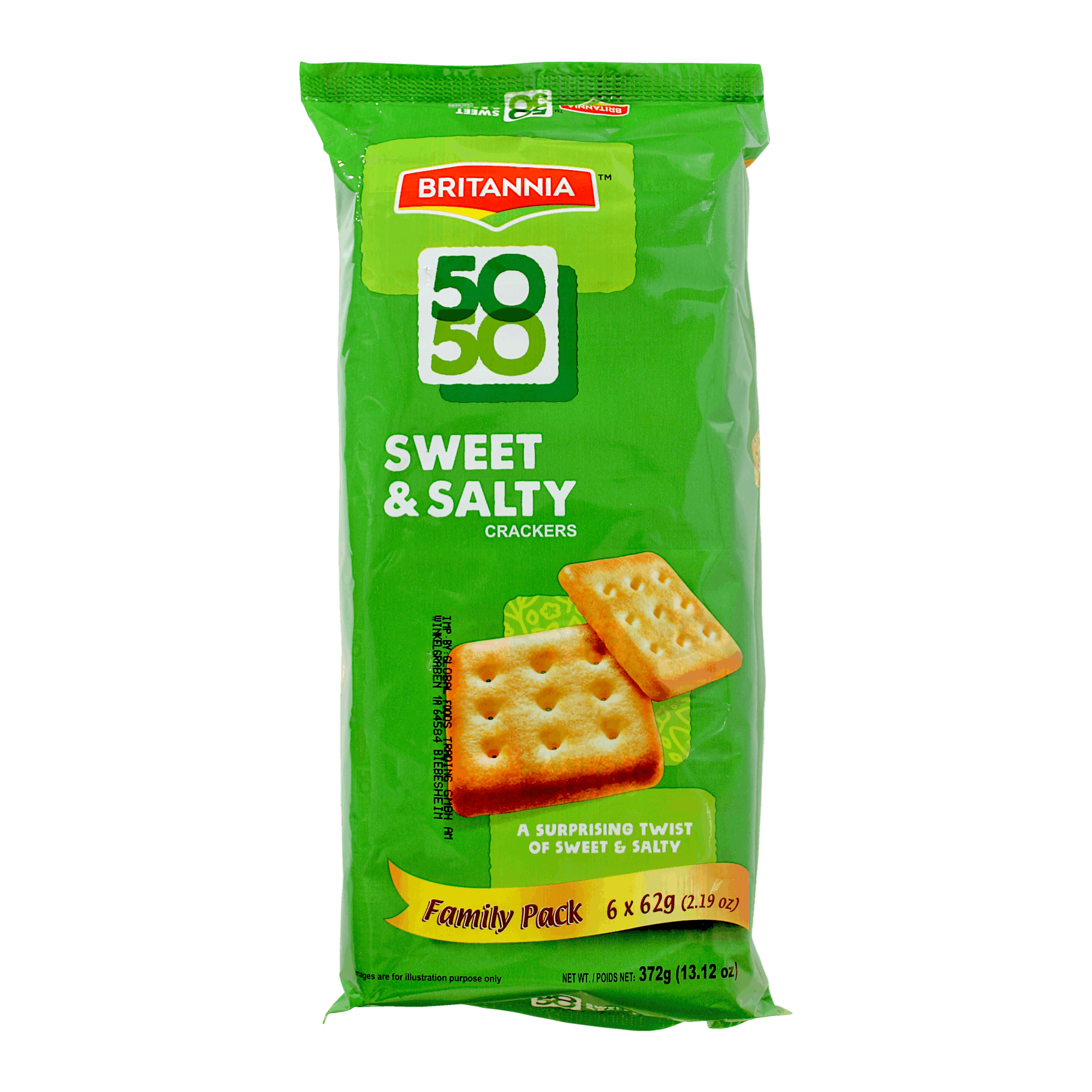 Britannia - 372g (6x62g) 50&50 Sweet & Salty