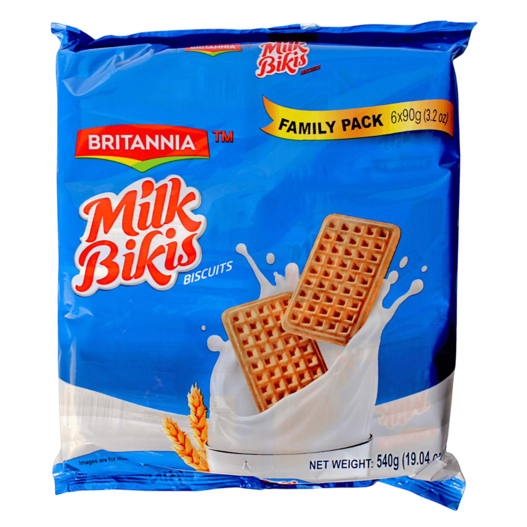 Britannia - 540g (6 x90g) Bikis Milk Cream