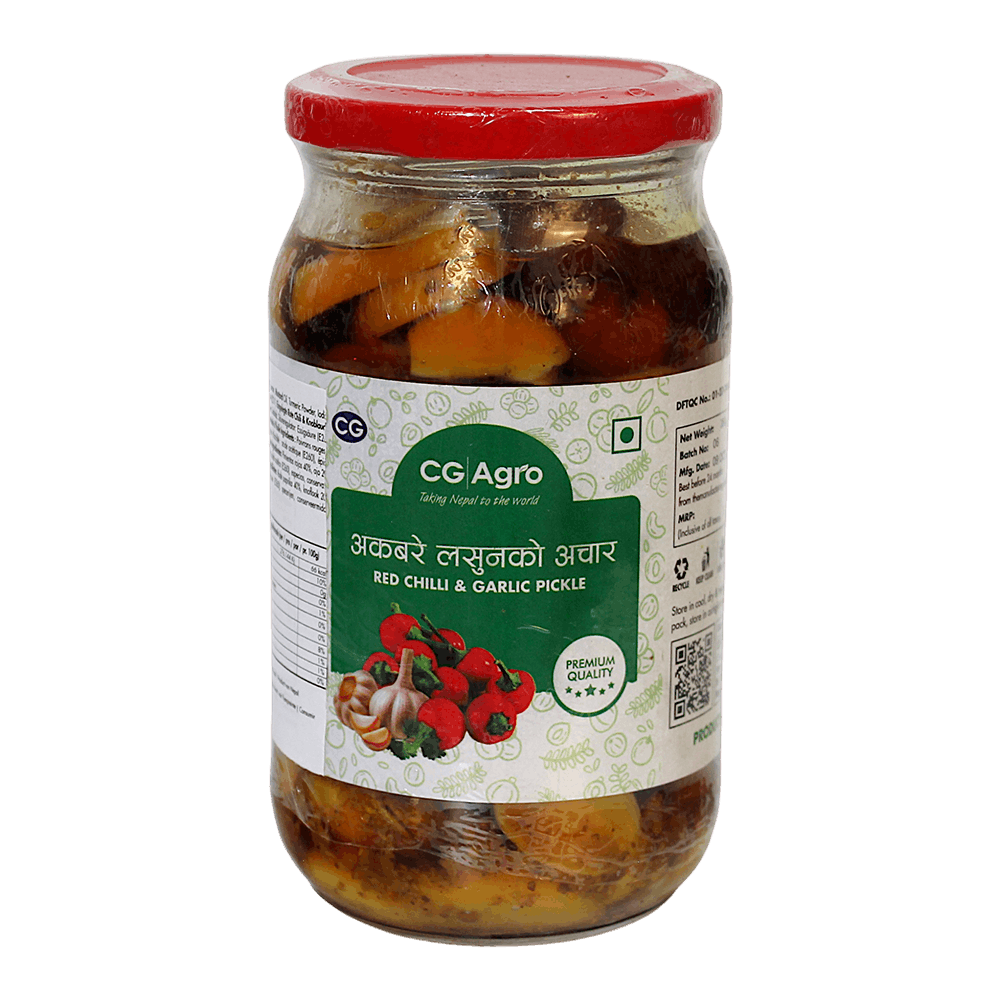 CG Agro - 380g Red Chilli & Garlic Pickle