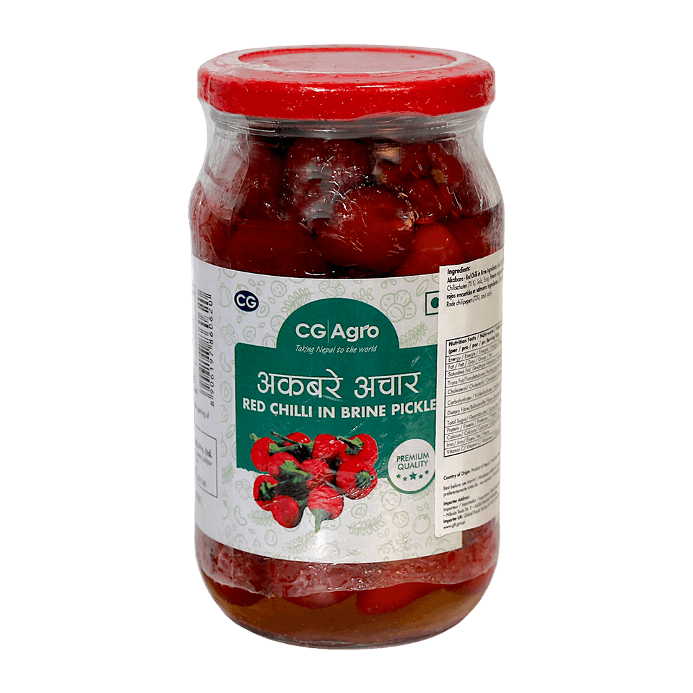 CG Agro - 380g Red Chilli In Brine Pickle