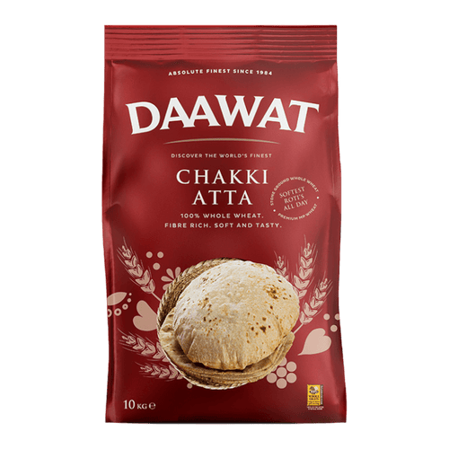 Daawat - 10kg Chakki Atta (Vollkornmehl) MHD September 2026