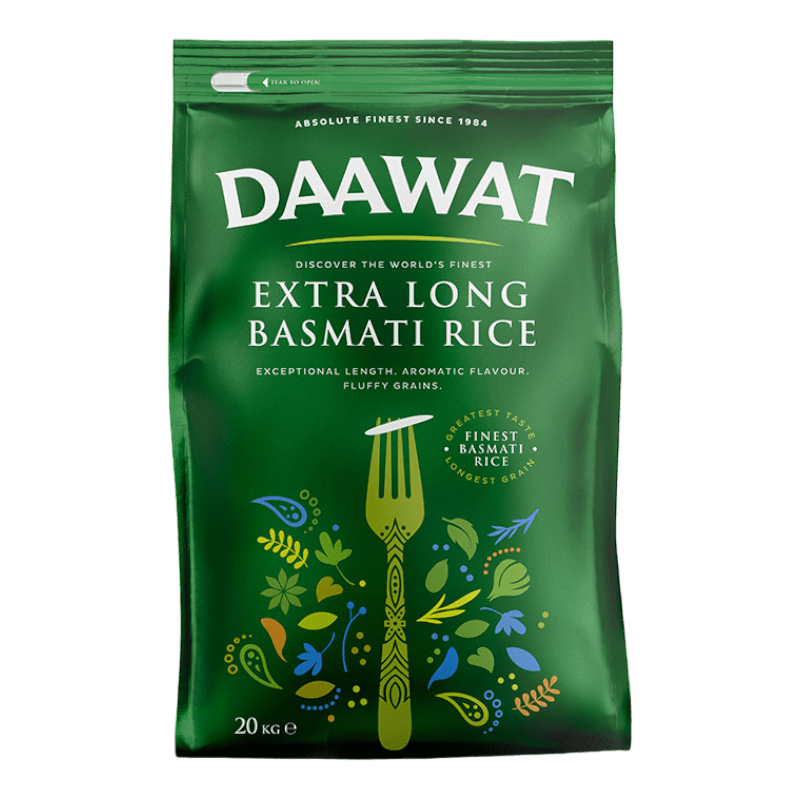 Daawat - 20kg Basmati Rice Extra Long – Jamoona