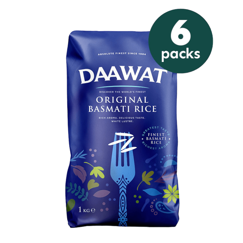 Daawat - 6kg (6x1kg) Original Basmati Rice