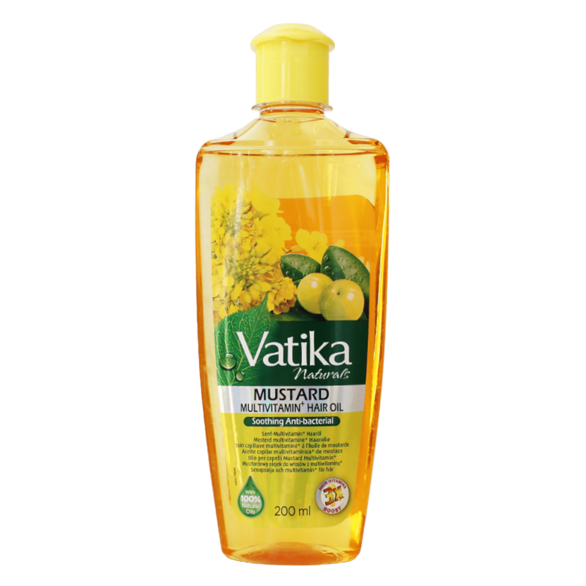 Dabur 200ml Vatika Mustard Hair oil Antibacterial Jamoona