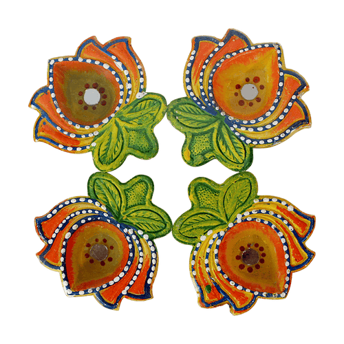 Fancy Diyas (Special Terracotta) 4 pieces