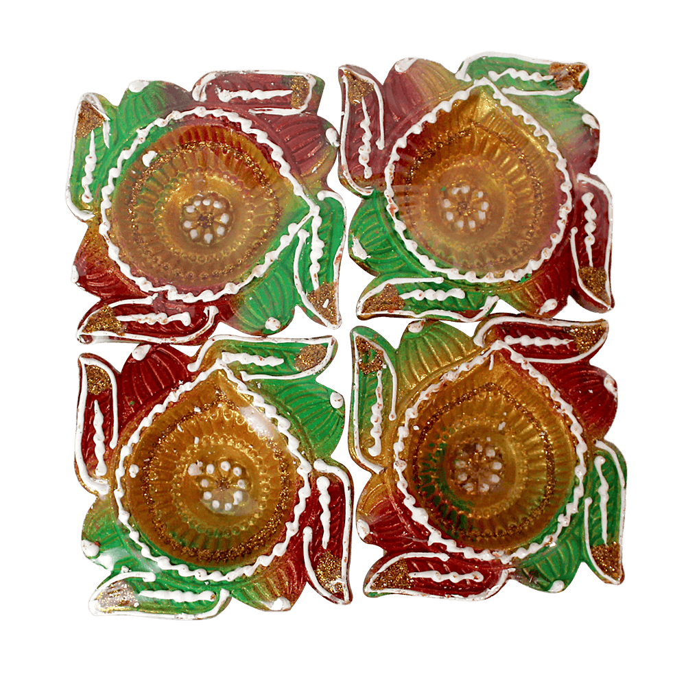 Fancy Diyas - Set of 4 Pieces