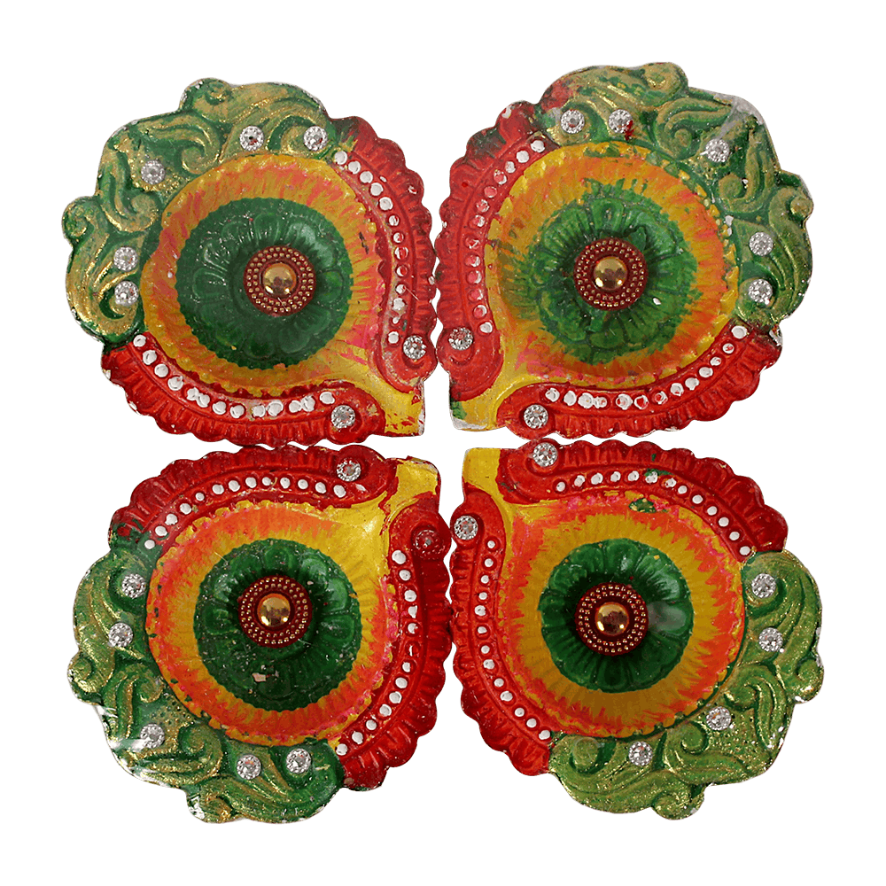 Fancy Diyas - Set of 4 Pieces