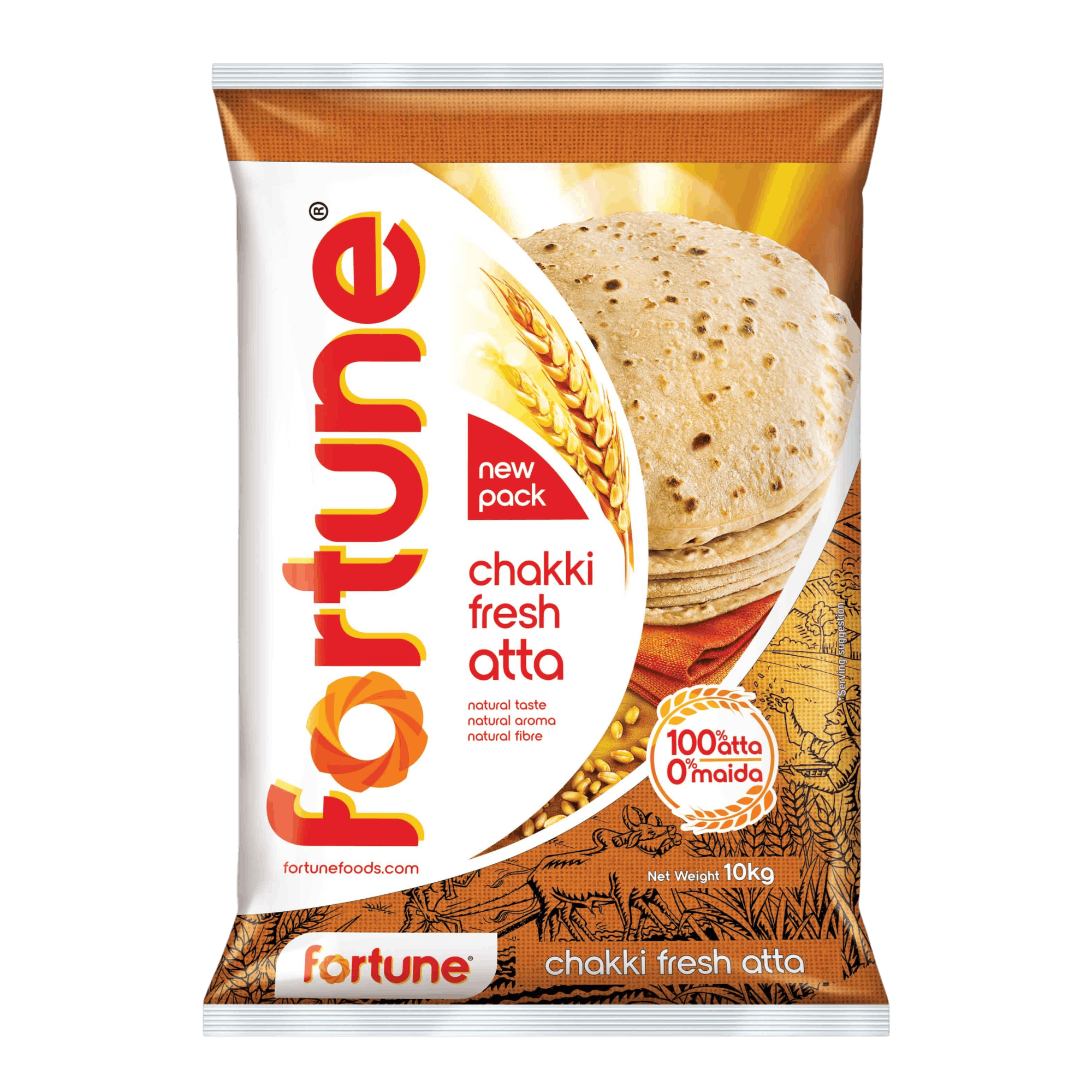 Fortune - 10kg Chakki Atta (Wheat Flour)