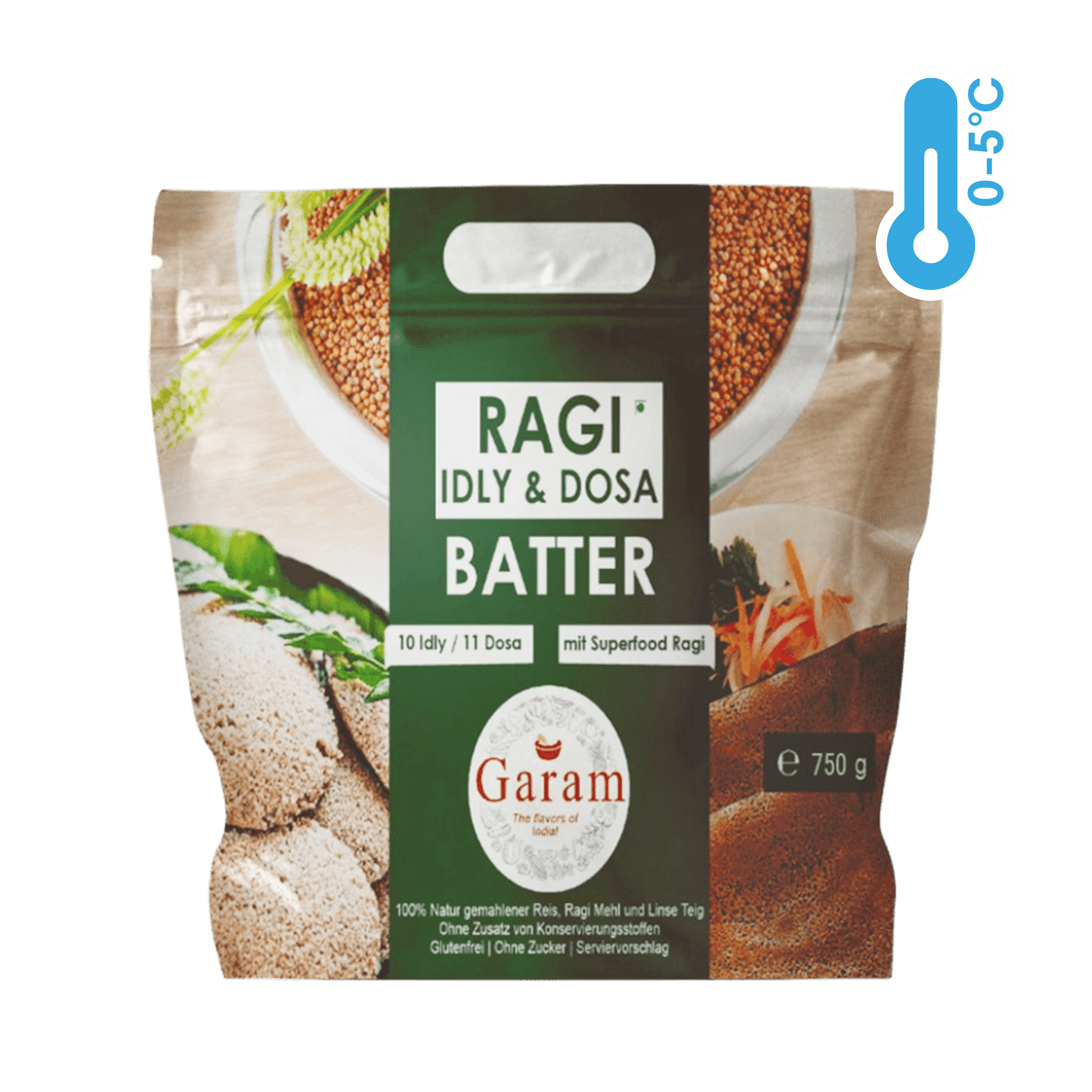 Garam - 750g Ragi Idli/Dosa Batter