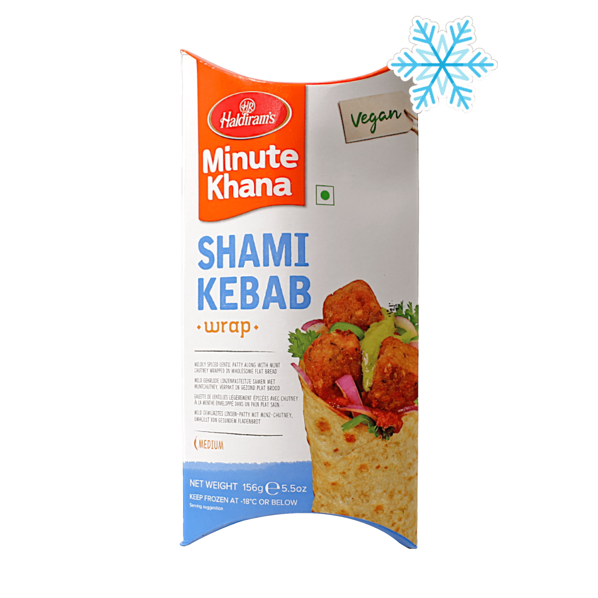 Haldiram&amp;#39;s - 156g (Frozen) Shami Kebab Wrap (medium) – Jamoona
