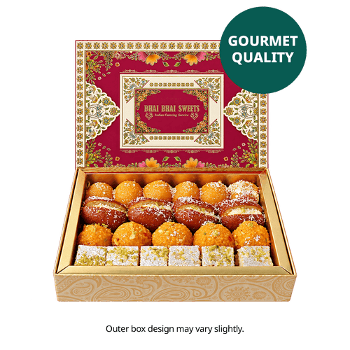 Handmade & Fresh - 1kg Sweets Diwali Giftbox (Premium Ingredients)