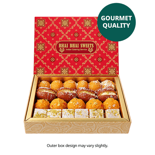 Handmade & Fresh - 1kg Sweets Diwali Giftbox (Premium Ingredients)