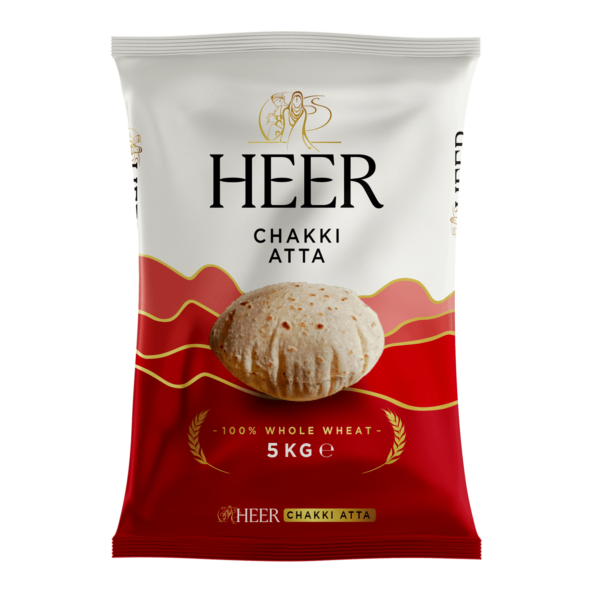 Heer - 5kg Chakki Atta (Whole Wheat Flour)