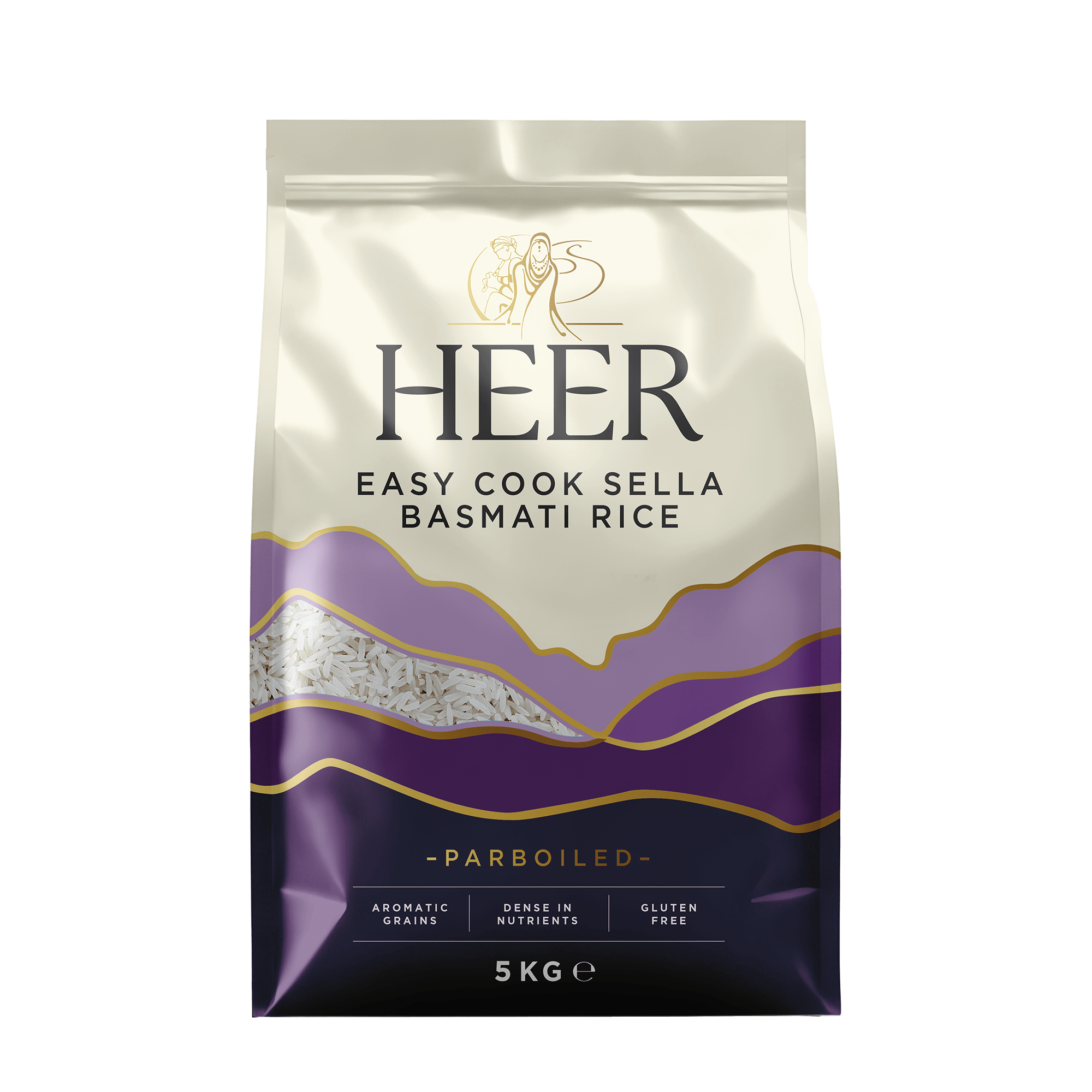 Heer - 5kg Easy cook sella basmati rice (parboiled)