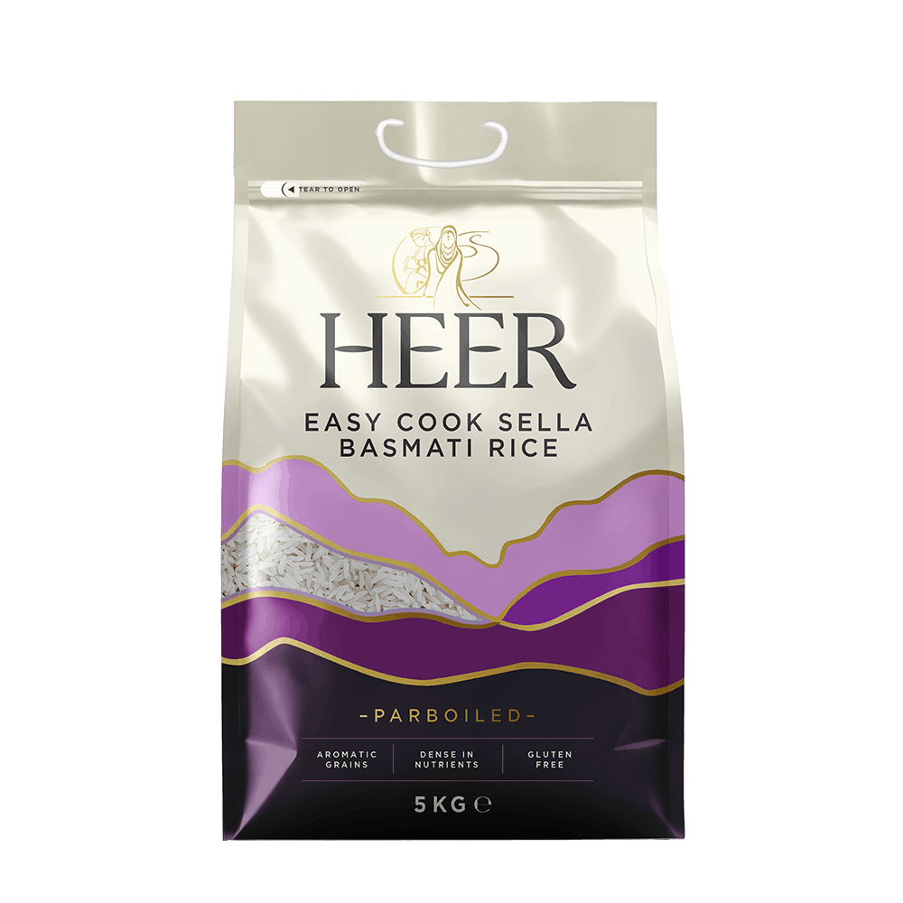 Heer - 5kg Easy cook sella basmati rice (parboiled)