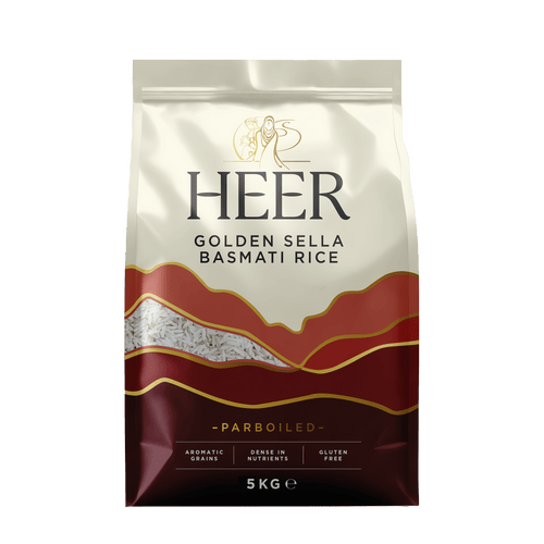 Heer - 5kg Golden Sella basmati Reis (vorgekocht)