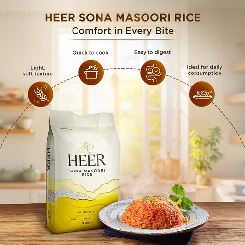 Heer - 5kg Sona Masoori Rice