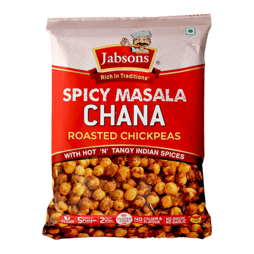 Jabsons -  (Best Before 31/10/2025) 150g Spicy Masala Chana (Roasted Chickpeas)