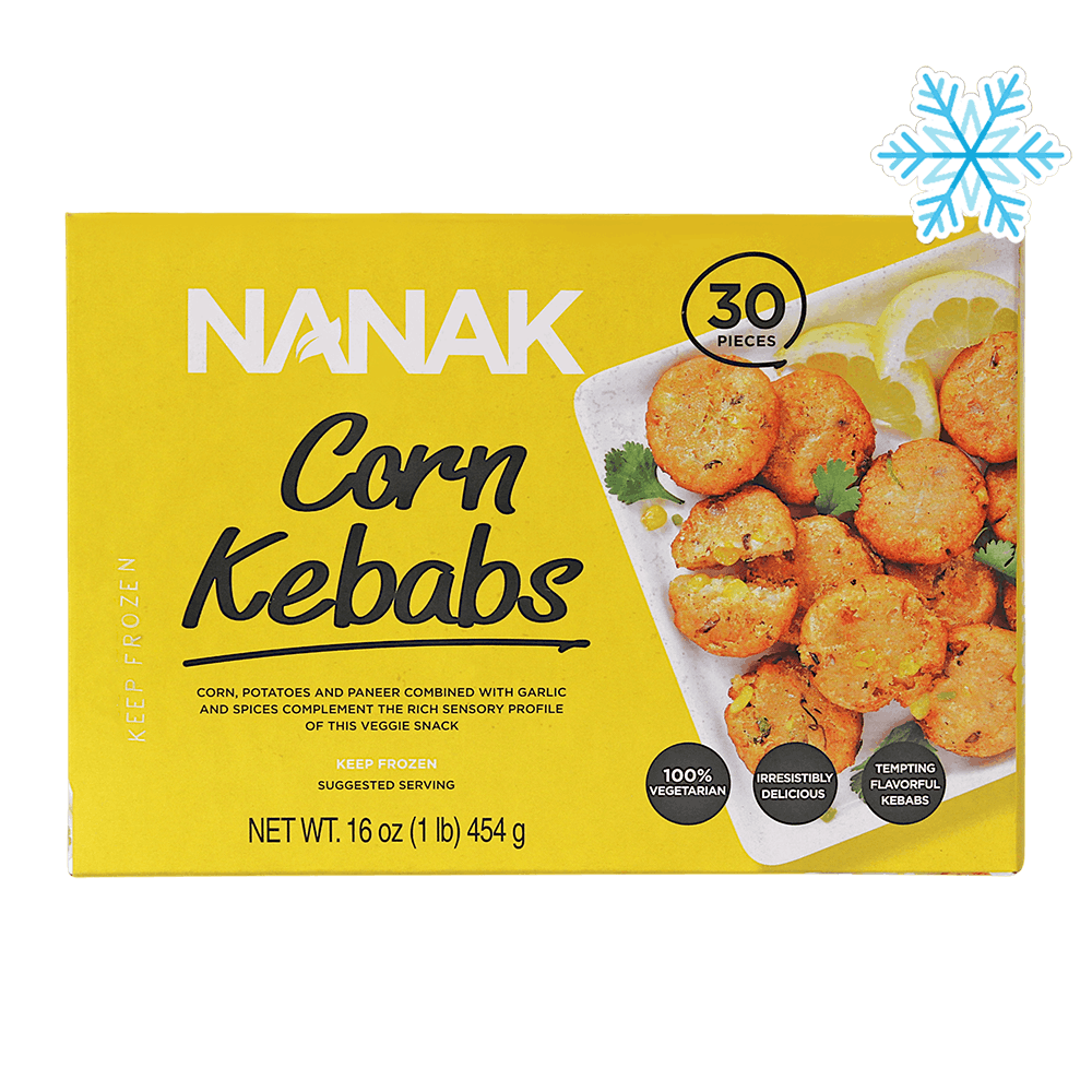 Nanak - 454g (Frozen) Corn Kebab (30 Pieces)
