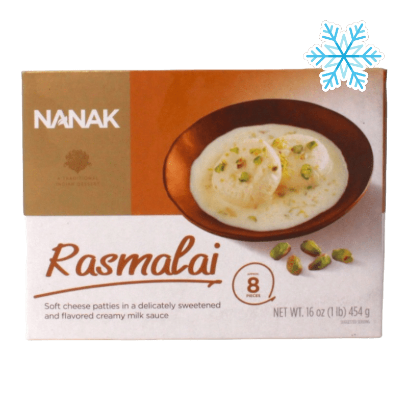 Nanak - 454g (Frozen) Rasmalai 8 Pieces Approx.