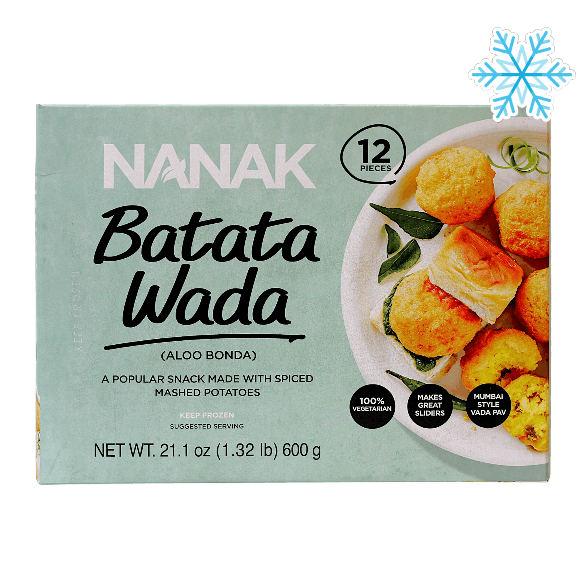 Nanak - 600g (Frozen) Batata Wada (Aloo Bonda 12 Pieces)