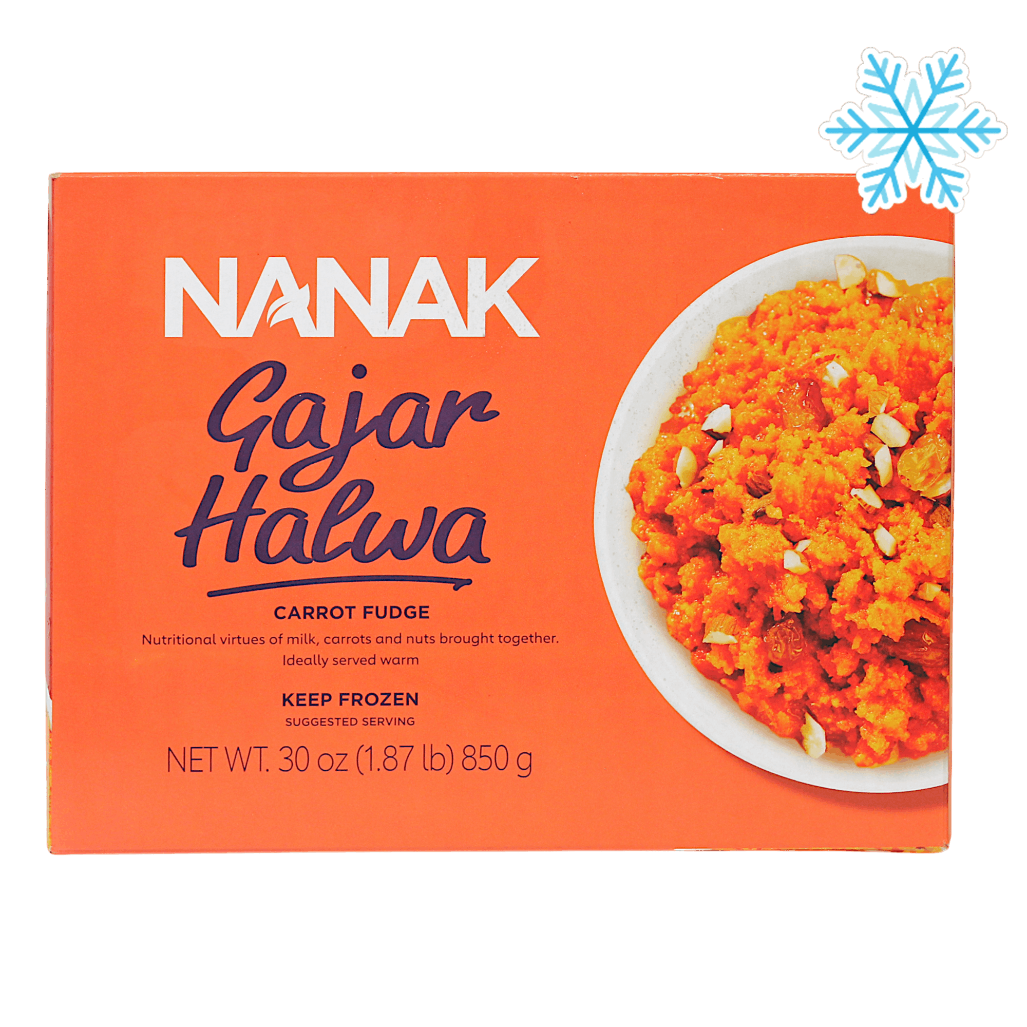 Nanak - 850g (Frozen) Gajar Halwa (Carrot Fudge)