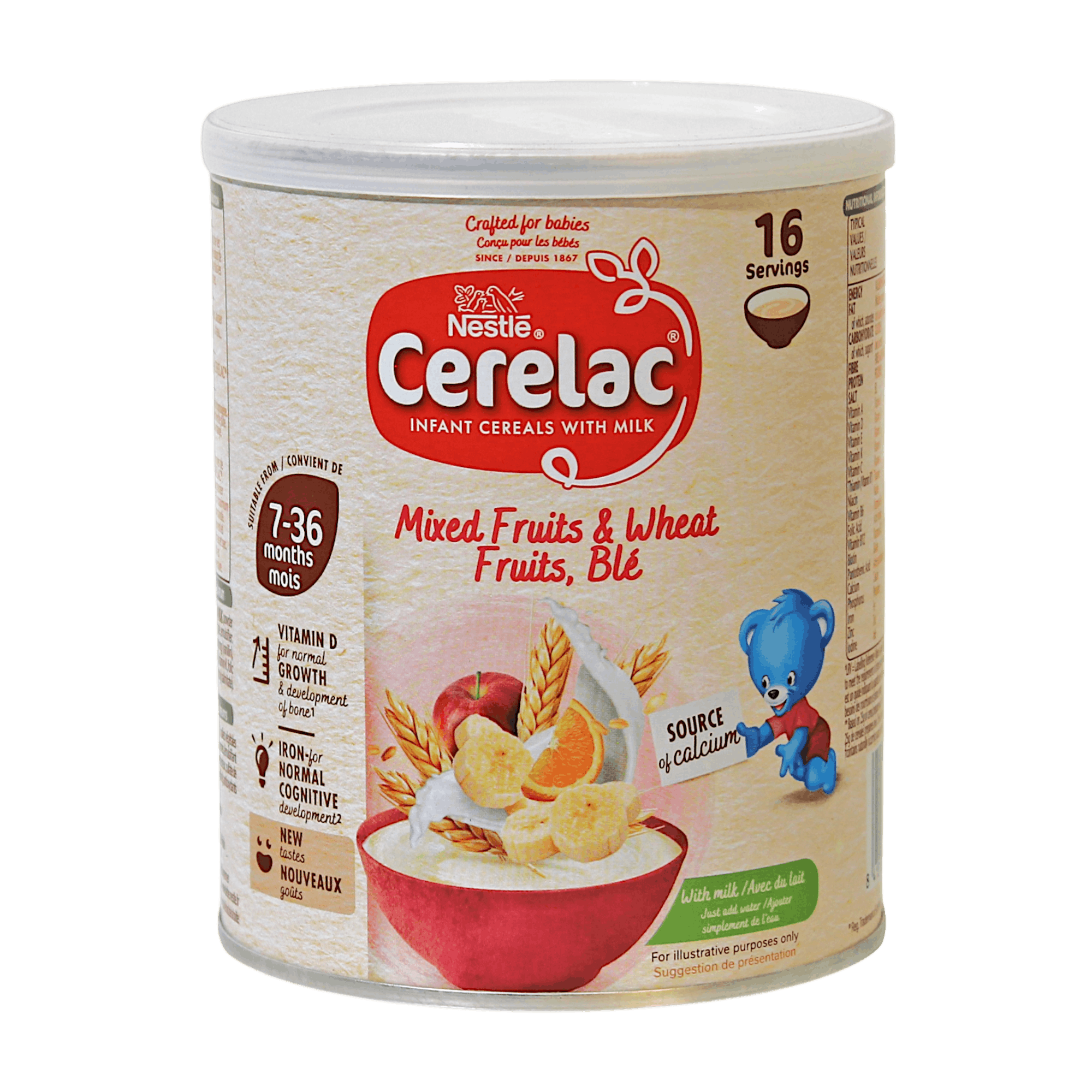Nestle - 400g Cerelac Wheat & Mix Fruits