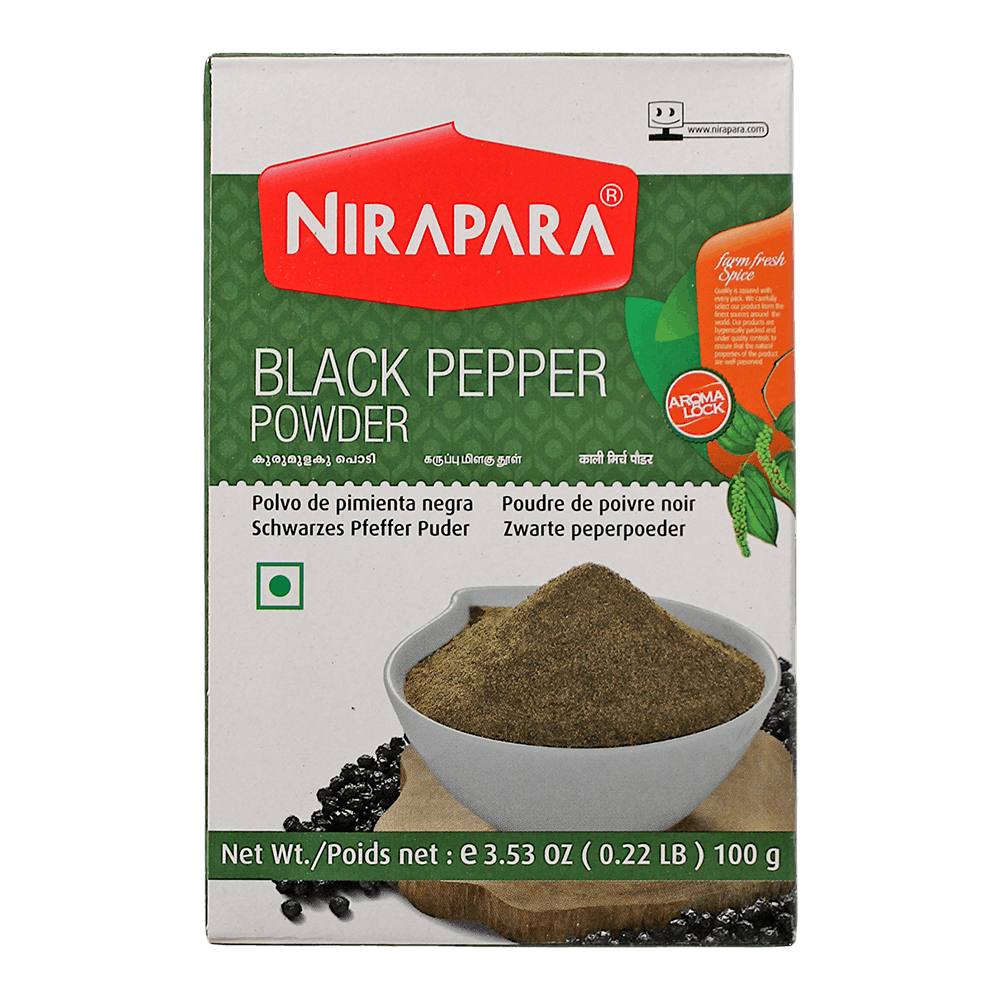 Nirapara - (Best Before 31/08/26) 100g Black Pepper Powder