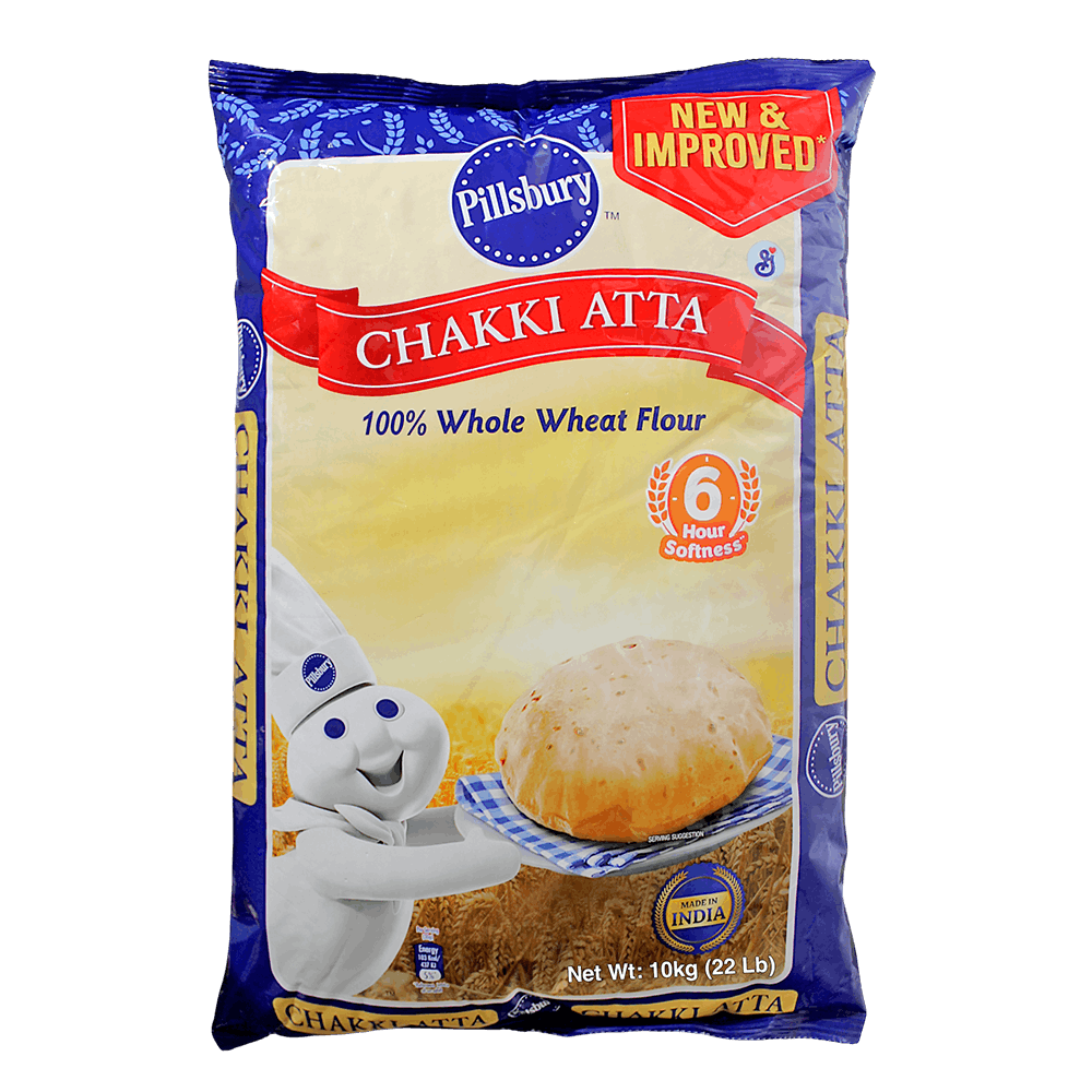 Pillsbury - (Best Before 13/11/26) 10kg Chakki Atta (Whole Wheat Flour)