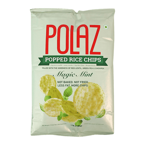 Polaz - 50g Popped Rice Chips Magic Mint