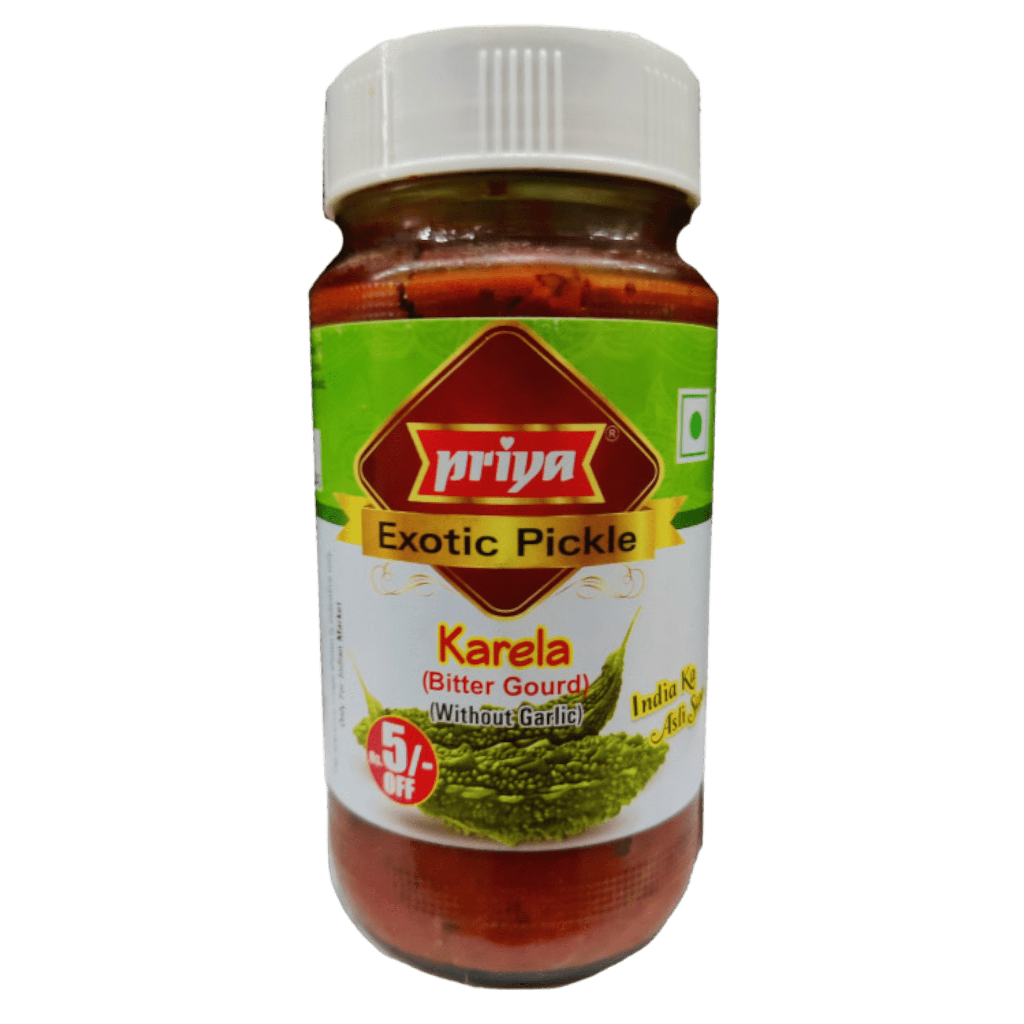 Priya - 300g Karela Pickle (with Garlic)