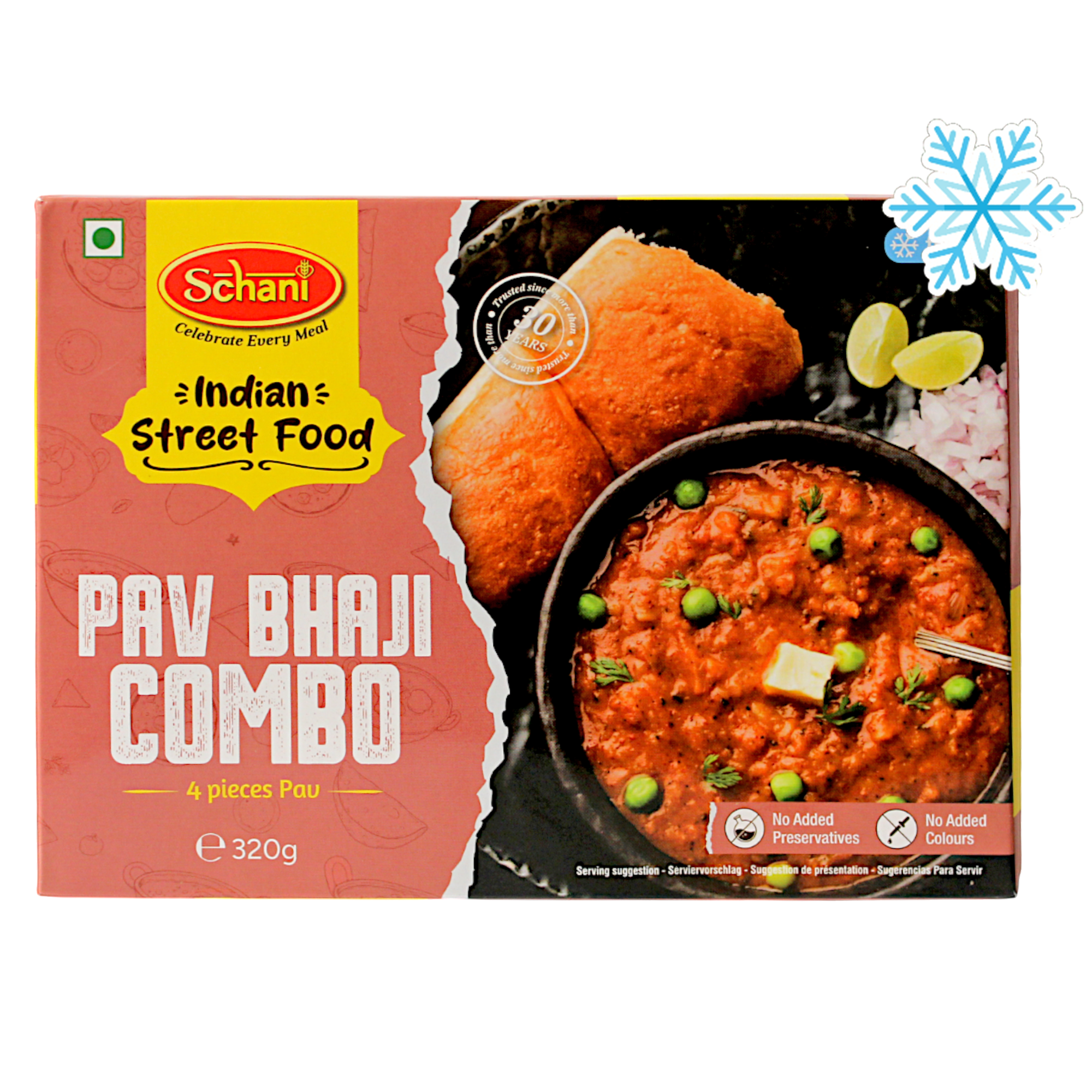 Schani - 320g (Frozen) Pav Bhaji 4 pieces