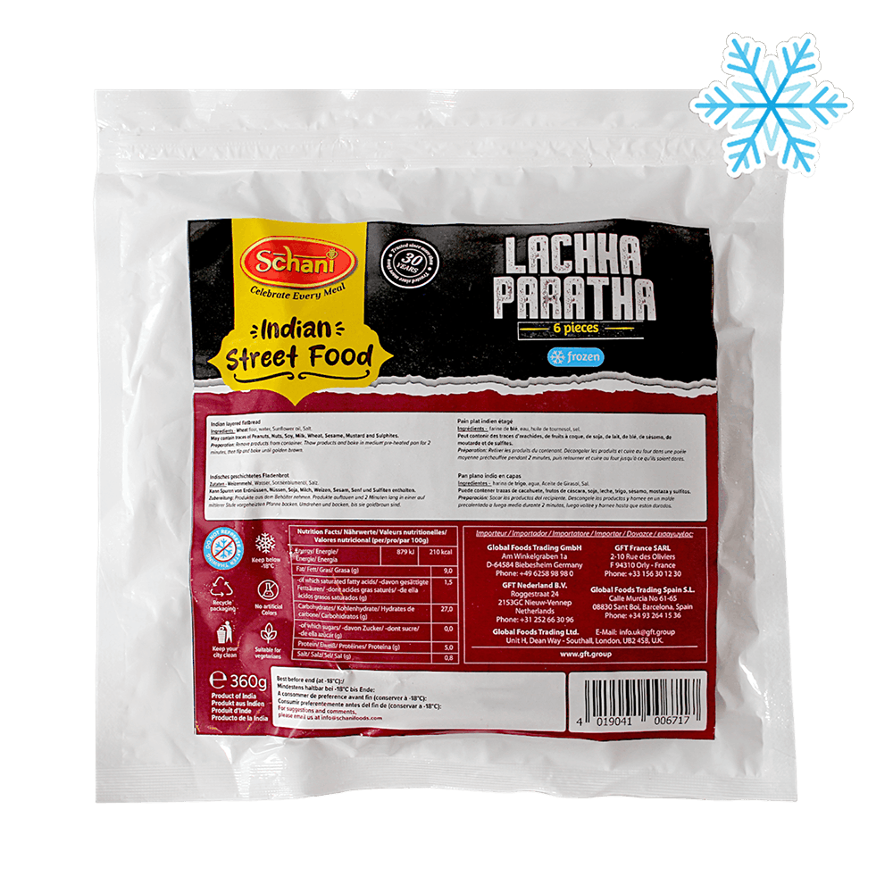Schani - 360g (Frozen) Lachha Paratha 6 pieces