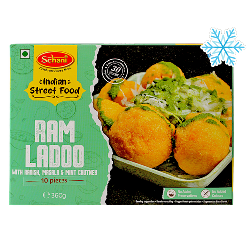 Schani - 360g (Frozen) Ram Ladoo (with Radish, Masala & Mint Chutney) 10 pieces