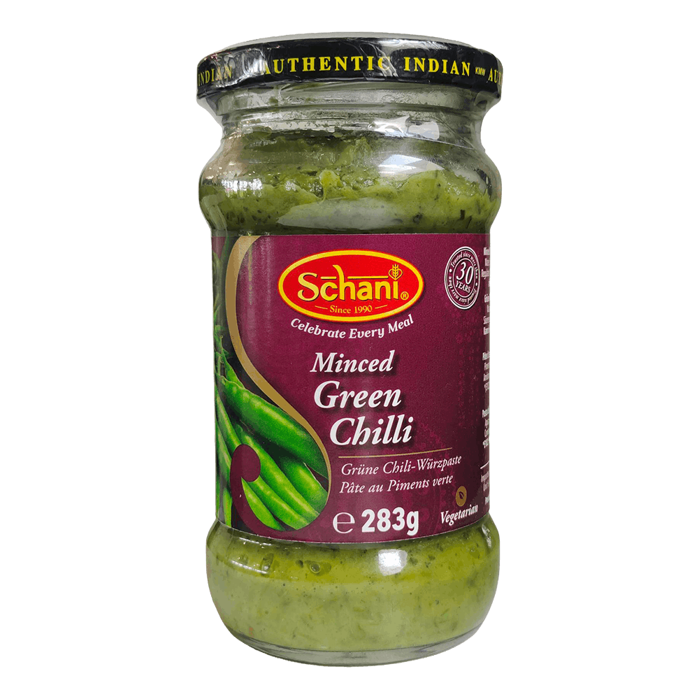 Schani - (Best Before 30/06/26) 283g Green Chili Spice Paste (minced)