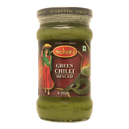 Schani - (Best Before 30/06/26) 240ml Green Chili Spice Paste (minced)
