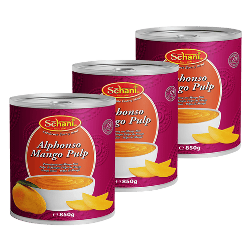 Schani - 3x850g Mango Pulp Alphonso