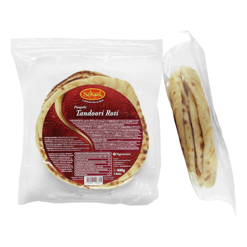 Schani - (Best Before 30/11/26) 400g Punjabi Tandoori Roti 5 pieces