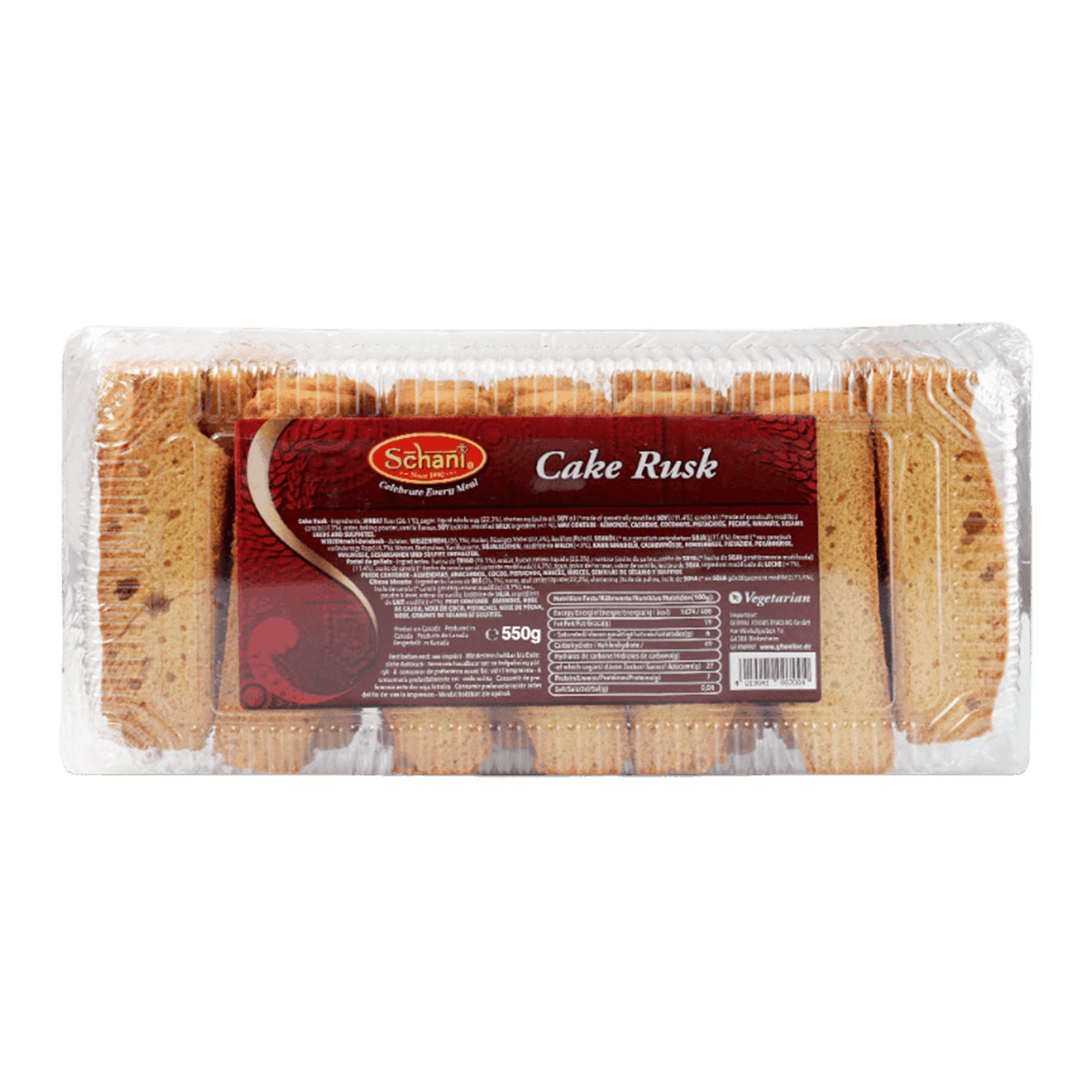 Schani - 550g Cake Rusk