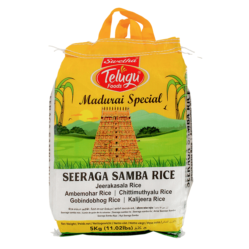 Swetha Telugu Foods - 5kg Seeraga Samba Rice