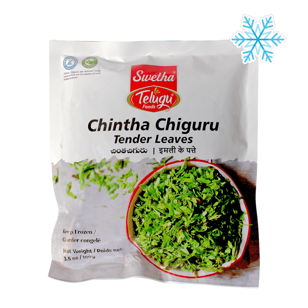 Telugu - 100g (Gefroren) Chintha Chiguru (Tamarindenblätter)