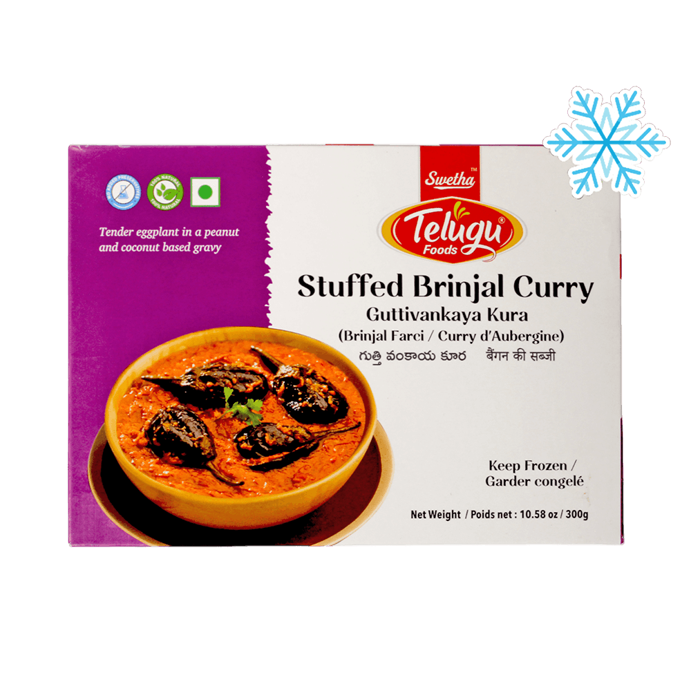 Telugu - 300g (Frozen) Stuffed Brinajal Curry (Guttivankaya Kura)