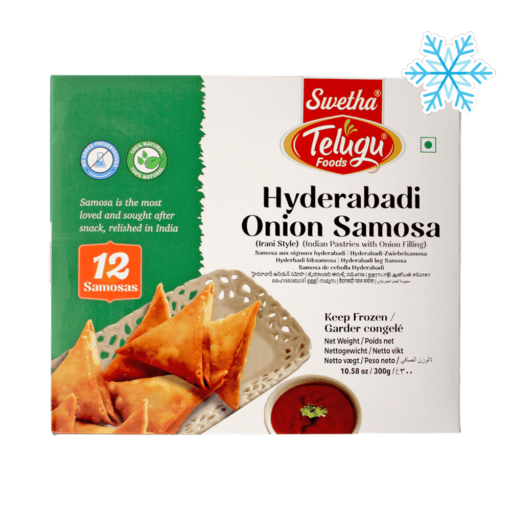 Telugu - 300g (Frozen) Hyderabadi Onion Samosa 12 Samosas