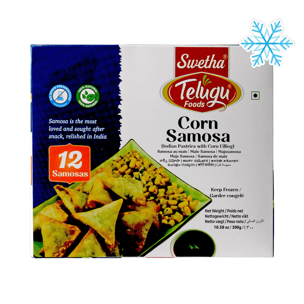 Telugu - 300g (Frozen) Corn Samosa 12 Pieces