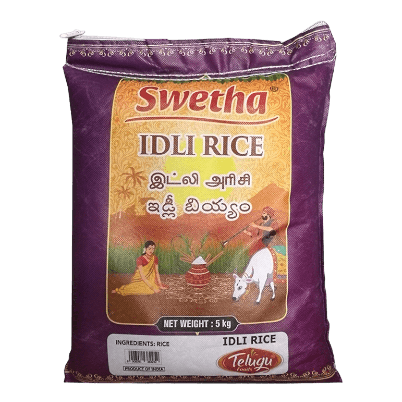 Telugu - 5kg Swetha Idli Rice (Madurai special)