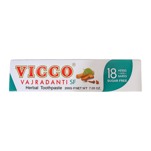 Vicco - 200g Toothpaste Vajradanti Sugar Free (18 Herbs and Barks)
