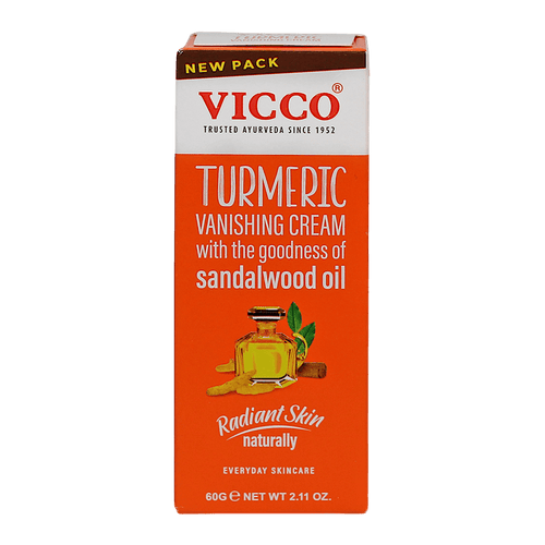 Vicco - 60g Turmeric Vanishing Cream With Sandalwood Oil