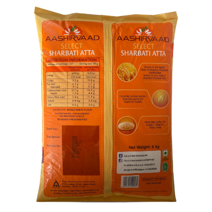 Aashirvaad - 5kg Select Sharbati Atta Flour